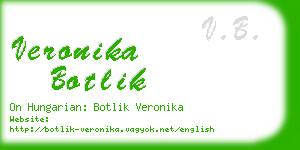 veronika botlik business card